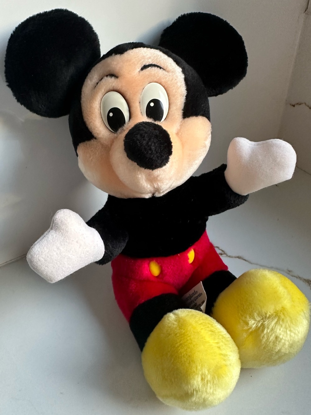 Vintage Disney Parks Mickey Mouse Plush Disneyland Walt Disney World Stuffed Toy